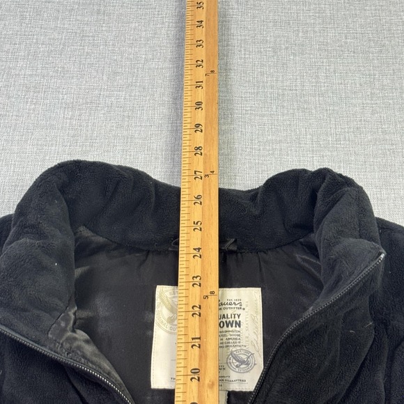 Eddie Bauer Puffer Down Vest Womens XL Black Insulated Lined Full Zip Pockets - Picture 4 of 9